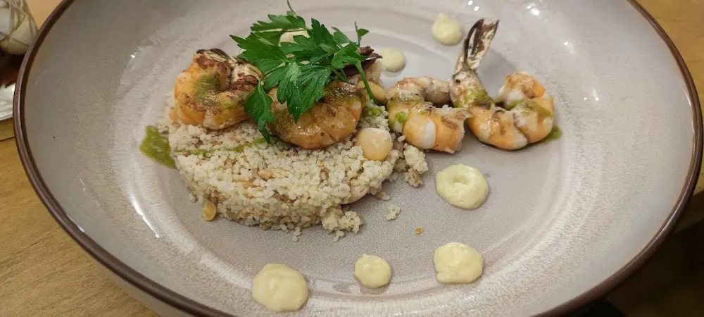 Gambas Au Pesto Et Crème Au Citron